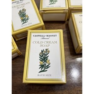 CASWELL-MASSEY Classics Almond Cold Cream Soap 9 Travel Bars Each NIB READ